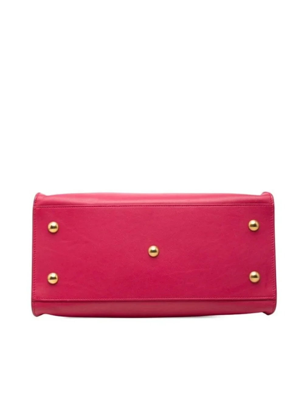 Saint Laurent Petit Cabas 2-Way Shoulder Bag Pink Leather